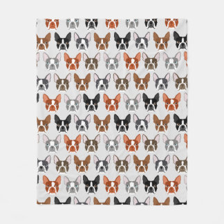 Boston Terrier Blanket Fleecefilt