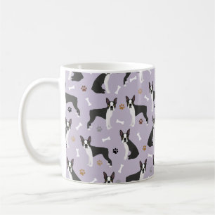 Boston Terrier Bones och Tass Coffee Mugg