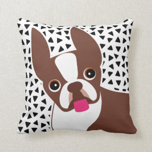 Boston Terrier Brown eller Red Jackat Hund Kudde