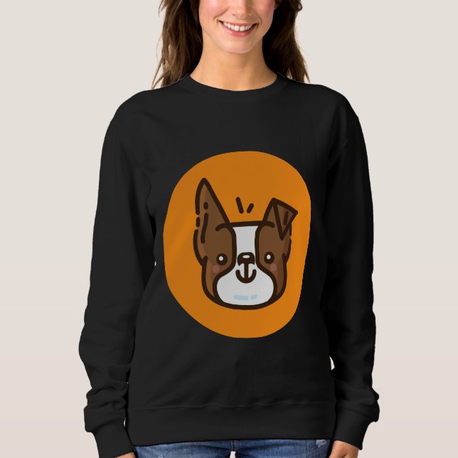 Boston Terrier Brown T Shirt (Framsida)