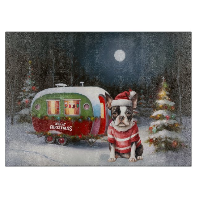 Boston Terrier Caravan Juläventyr  (Framsidan)