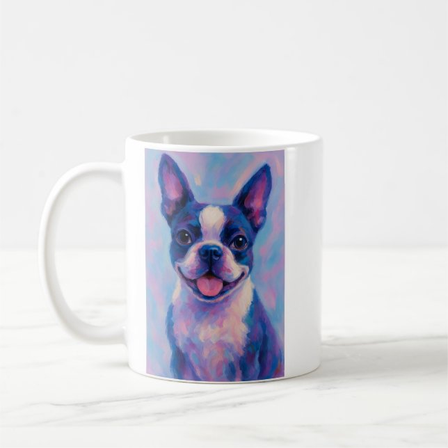 Boston Terrier Coffee Mugg (Vänster)
