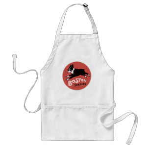 Boston Terrier Cool Retro Stil Förkläde