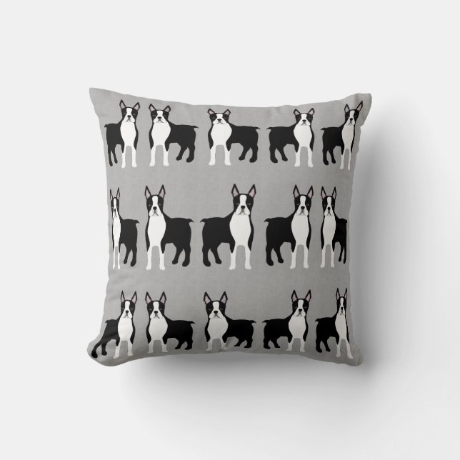 Boston Terrier Dekorativ kudde (Framsida)