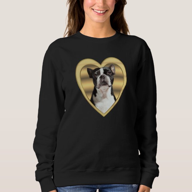 Boston Terrier Dog Heart  Terrier Boston Terrier T Shirt (Framsida)