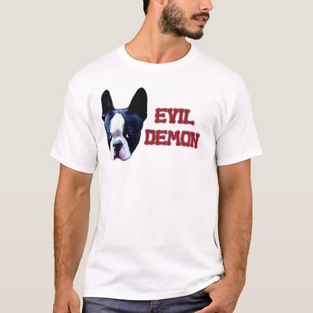 Boston Terrier eller ondskademon? Tee (Framsida)