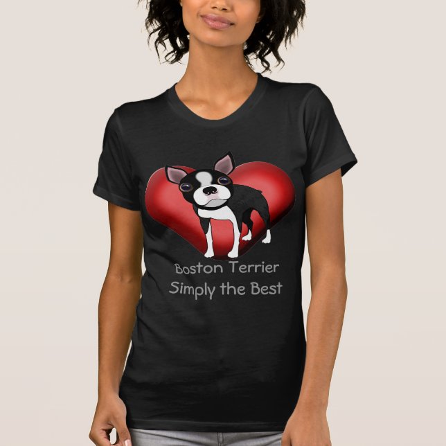 Boston Terrier enkelt det bäst Tee (Framsida)