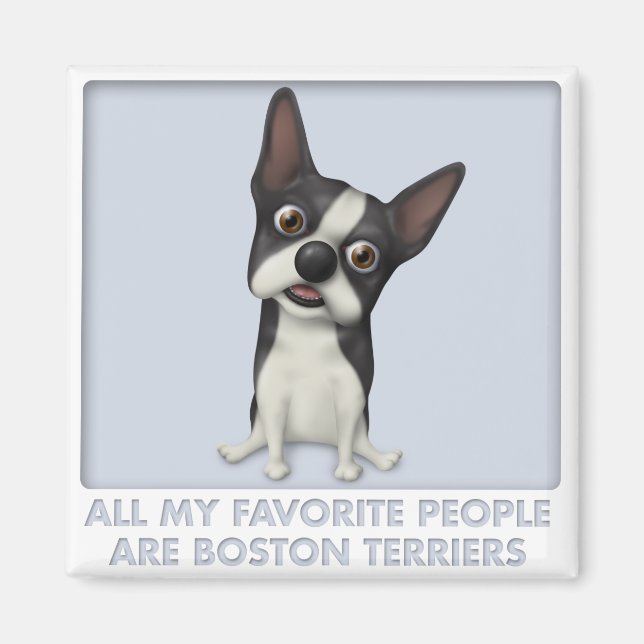 Boston Terrier Favorite Magnet (Framsidan)