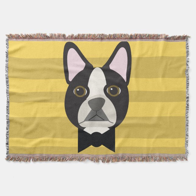 Boston Terrier Filt (Framsidan)