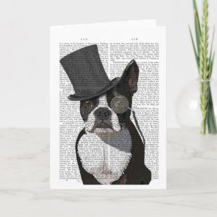 Boston Terrier, Formal Hound and Hat Kort
