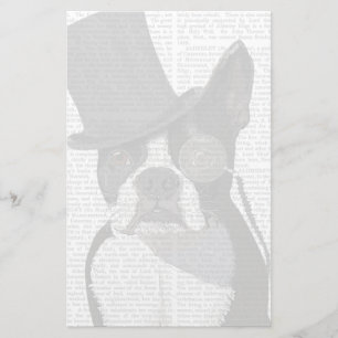 Boston Terrier, Formal Hound och Hat Brevpapper