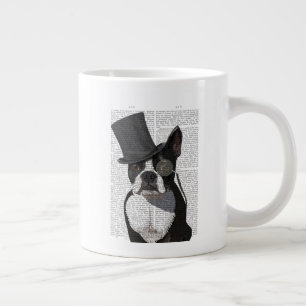 Boston Terrier, Formal Hound och Hat Jumbo Mugg