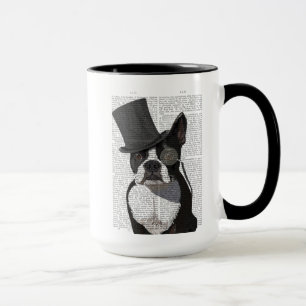 Boston Terrier, Formal Hound och Hat Mugg