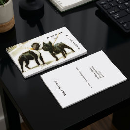 BOSTON TERRIER&FRANSK BULLDOG VISITKORT