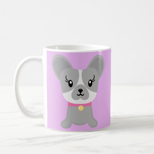 Boston Terrier Girl Hund Momma Kaffemugg (Vänster)