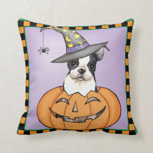 Boston Terrier Halloween Kudde