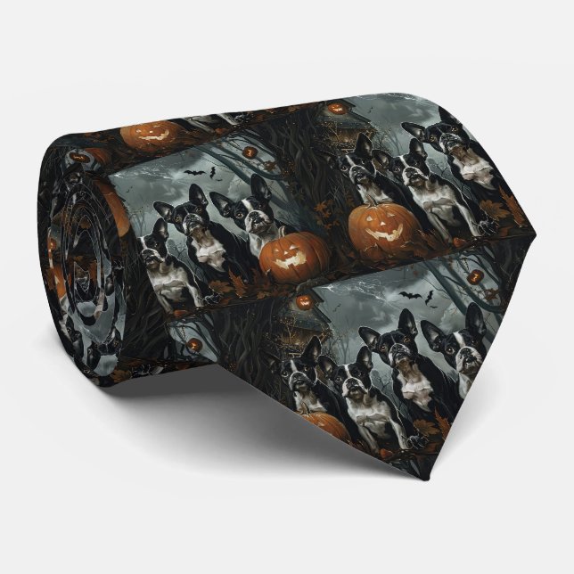 Boston Terrier Halloween Night Doggy Delight Slips (Rullad)