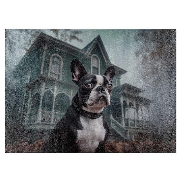 Boston Terrier Halloween Scary (Framsidan)