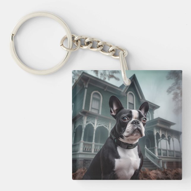 Boston Terrier Halloween Skräck (Framsidan)