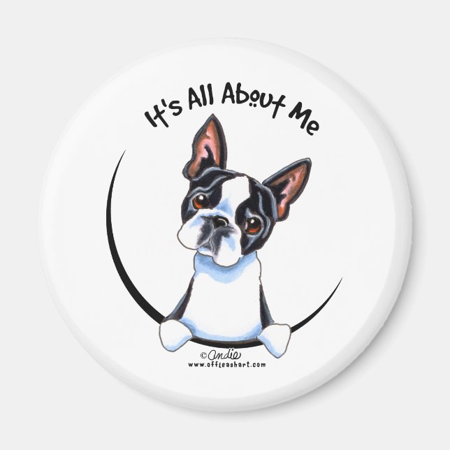 Boston Terrier har allt om mig Magnet (Framsidan)