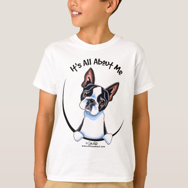 Boston Terrier har allt om mig T-shirt (Framsida)