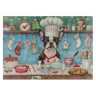 Boston Terrier Helgdag Baking: julafton