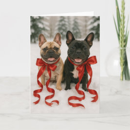 Boston Terrier Helgdag Card Kort