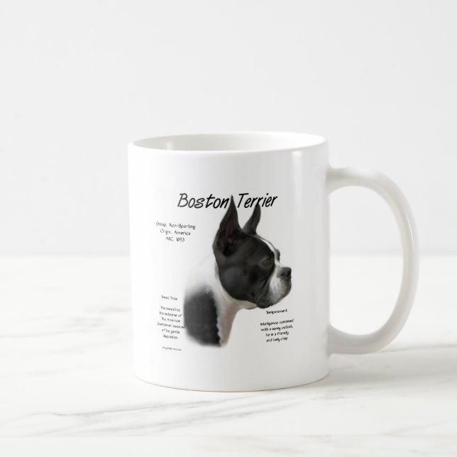 Boston Terrier-historikdesign Kaffemugg (Höger)