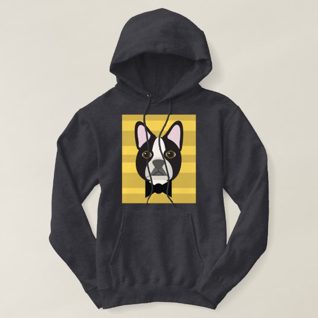 Boston Terrier Hoodie (Design framsida)