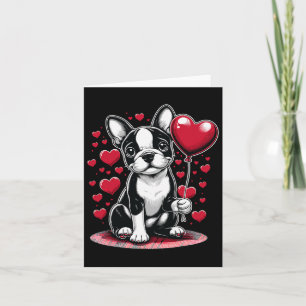Boston Terrier Hund Alla hjärtans dag Hundägare Va Kort