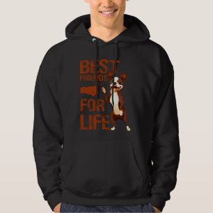 Boston Terrier Hund älskare Best Friend for Life B Hoodie
