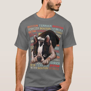 Boston Terrier Hund älskare Boston Terrier Bostie T Shirt