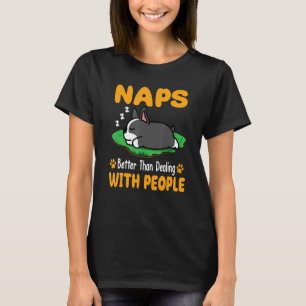 Boston Terrier-Hund är bättre än att hantera P T Shirt