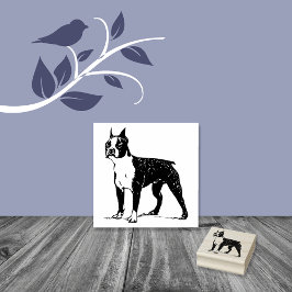 Boston Terrier Hund aveln Stämpel