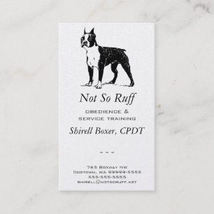 Boston Terrier Hund Business Visitkort
