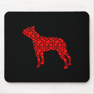 Boston Terrier Hund Cute Silhouette Heart Valentin Musmatta