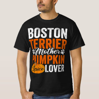 Boston Terrier Hund Halloween Pumpkin Apparel T Shirt