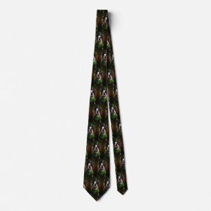 Boston Terrier hund i St. Patrick Dress Slips