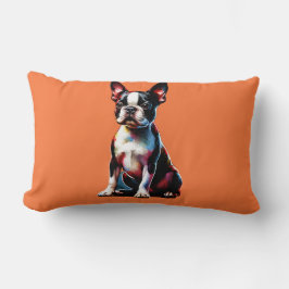 Boston Terrier Hund Lumbarkudde