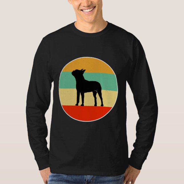 Boston Terrier Hund Mamma Kärlek R T Shirt (Framsida)