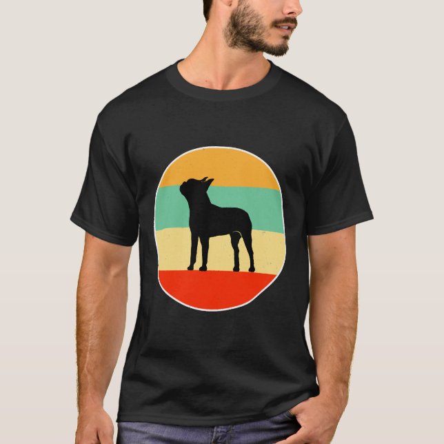 Boston Terrier Hund Mamma Kärlek R T Shirt (Framsida)