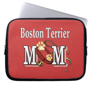 Boston Terrier Hund MAMMA Laptop Fodral