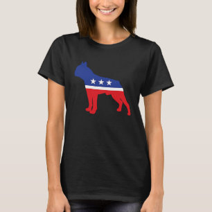 Boston Terrier Hund politisk symbol Val Masc T Shirt