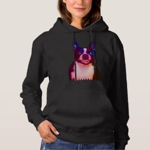 Boston Terrier Hund Porträtt Watercolor Boston Ter T Shirt