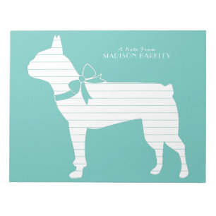 Boston Terrier Hund Puppy Anteckningsblock