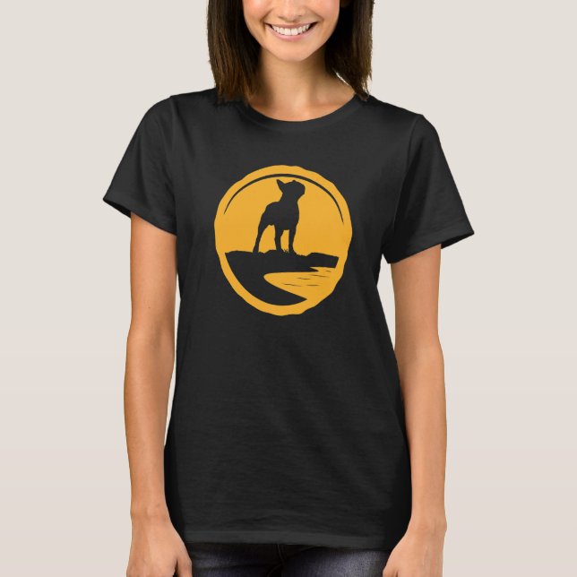 Boston Terrier Hund Retro 29 T Shirt (Framsida)