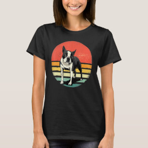 Boston Terrier Hund Retro Vintage 70s Hund Pet T Shirt