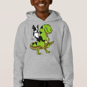 Boston Terrier Hund Riding Unicorn T Shirt