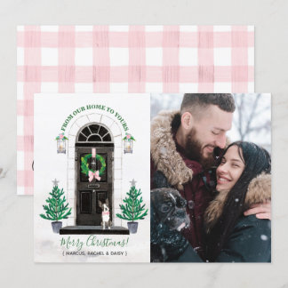 Boston Terrier Hund Semester Jul Julkort Inbjudningar