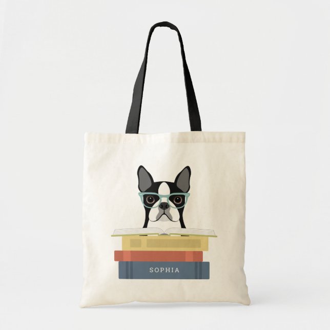 Boston Terrier Hund Väskor (Framsidan)